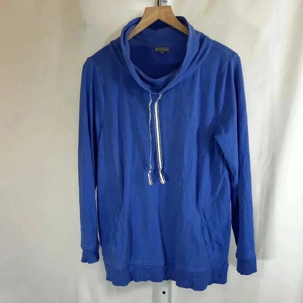 T by Talbots Size Medium Jacket Funnel Neck Casual Athletic Athleisure
